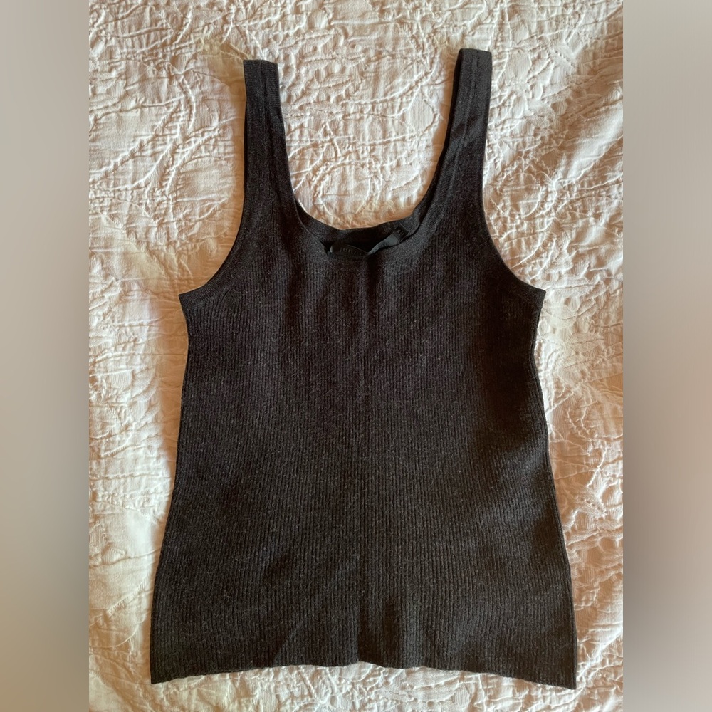 Jenni Kayne Layering Tank Merino Dark Gray XS